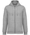 NS402 Native Spirit Unisex Full Zip Hoodie moon grey heather colour image